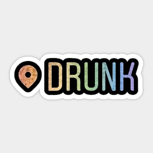 Drunk Maps Sticker